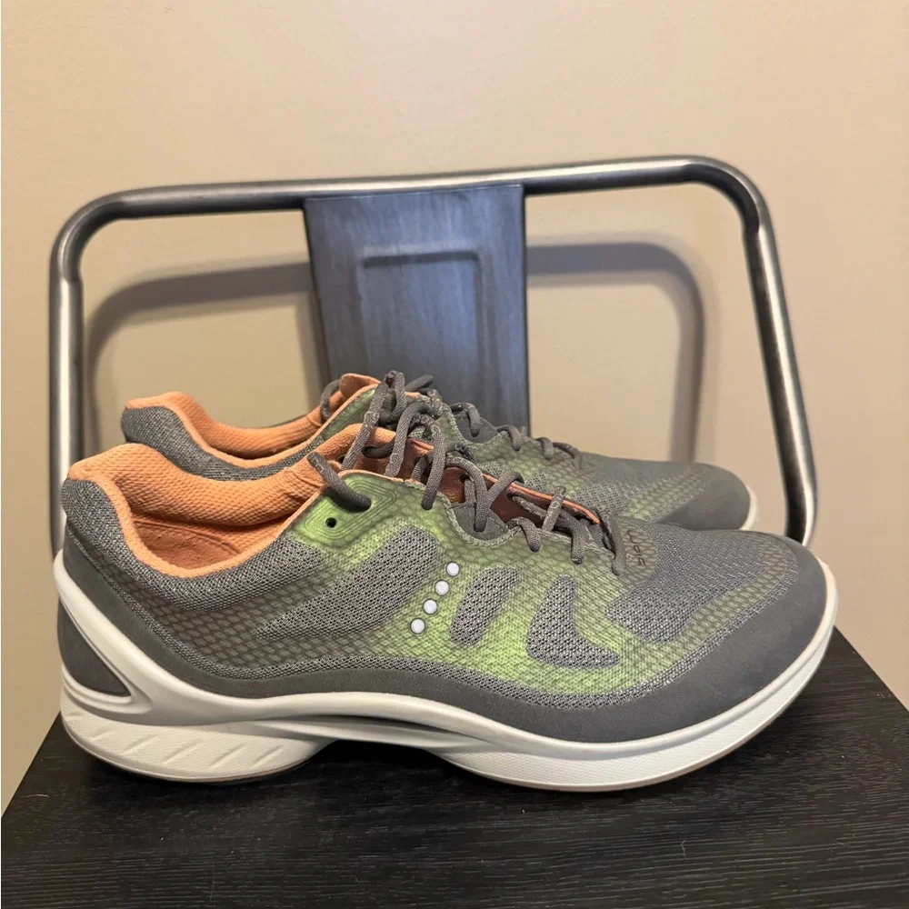 Ecco Gray and Green Women's Sneakers